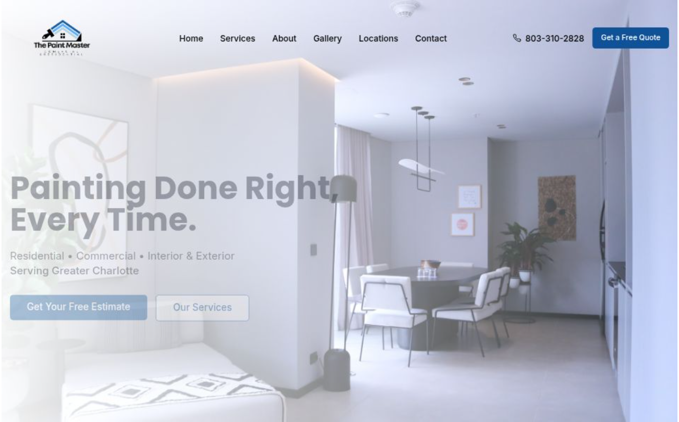 Paint Master Website