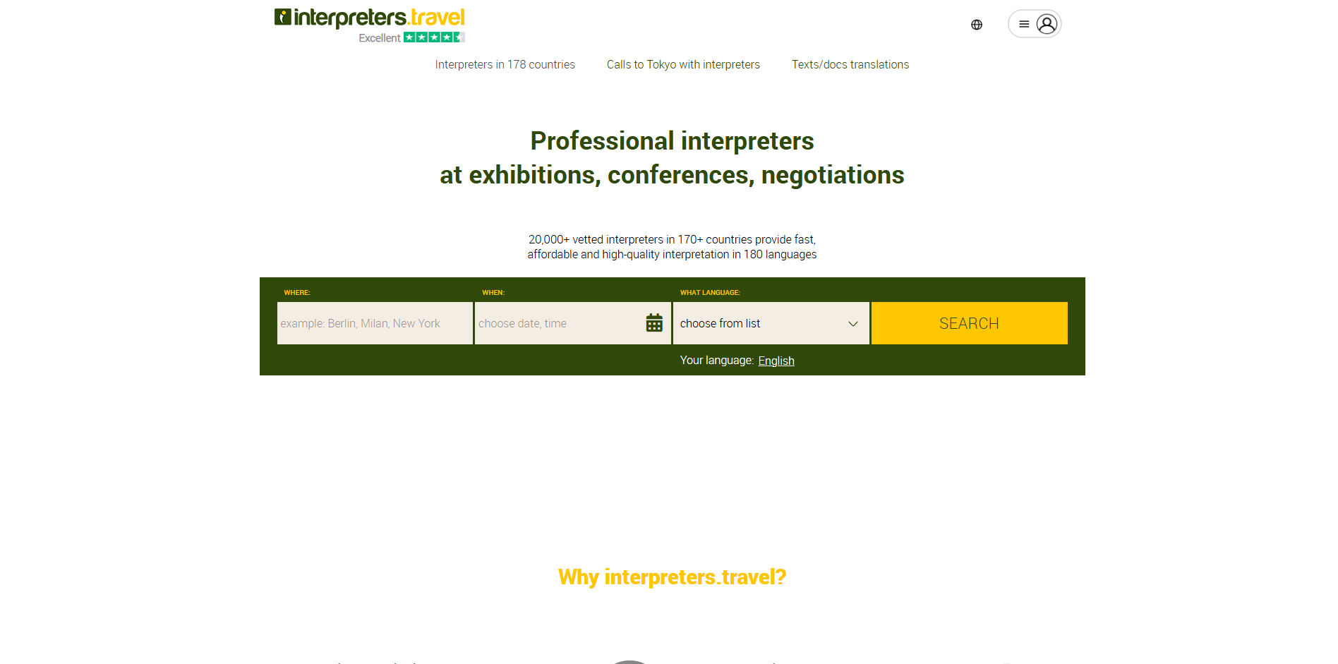Interpreters Travel Site Optimization
