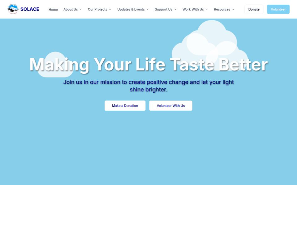 Solace NGO Website